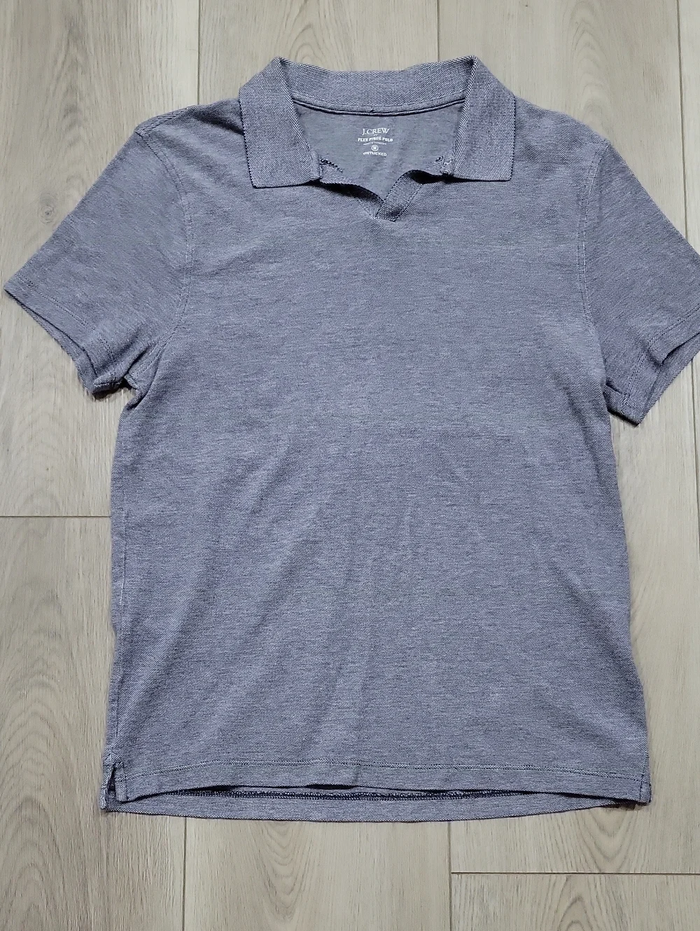J. Crew Men’s Blue Heathered Polo Shirt